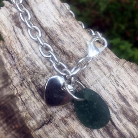 09_Sea stone and heart bracelet